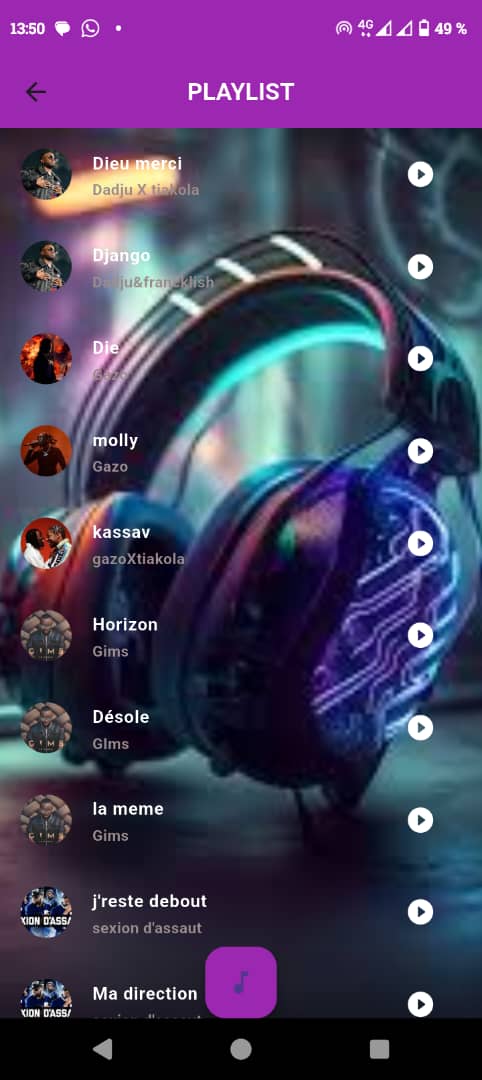 Interface de lecture